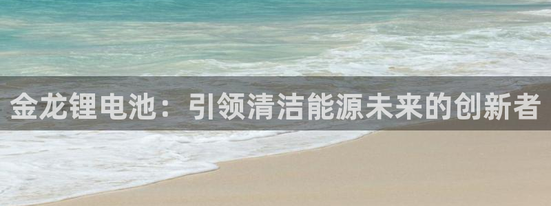 尊龙d88官网登录：金龙锂电池：引领清洁能源未来的创新者