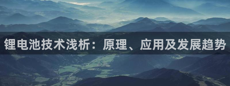 尊龙手机客户端下载APP：锂电池技术浅析：原理、应用及发展趋势