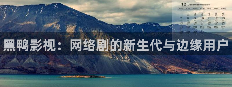 噜噜久久影院：黑鸭影视：网络剧的新生代与边缘用户